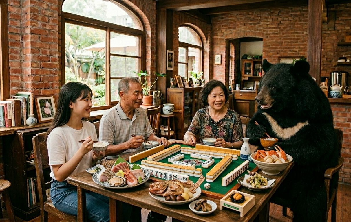 台灣黑熊吃到飽,早午餐打麻將,打麻將吃到飽